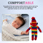 Made By Aliens Traditional Sock Monkey Plush Toy Hand Knitted Stuffed Animal for Kids & Babies (16" Rainbow)
