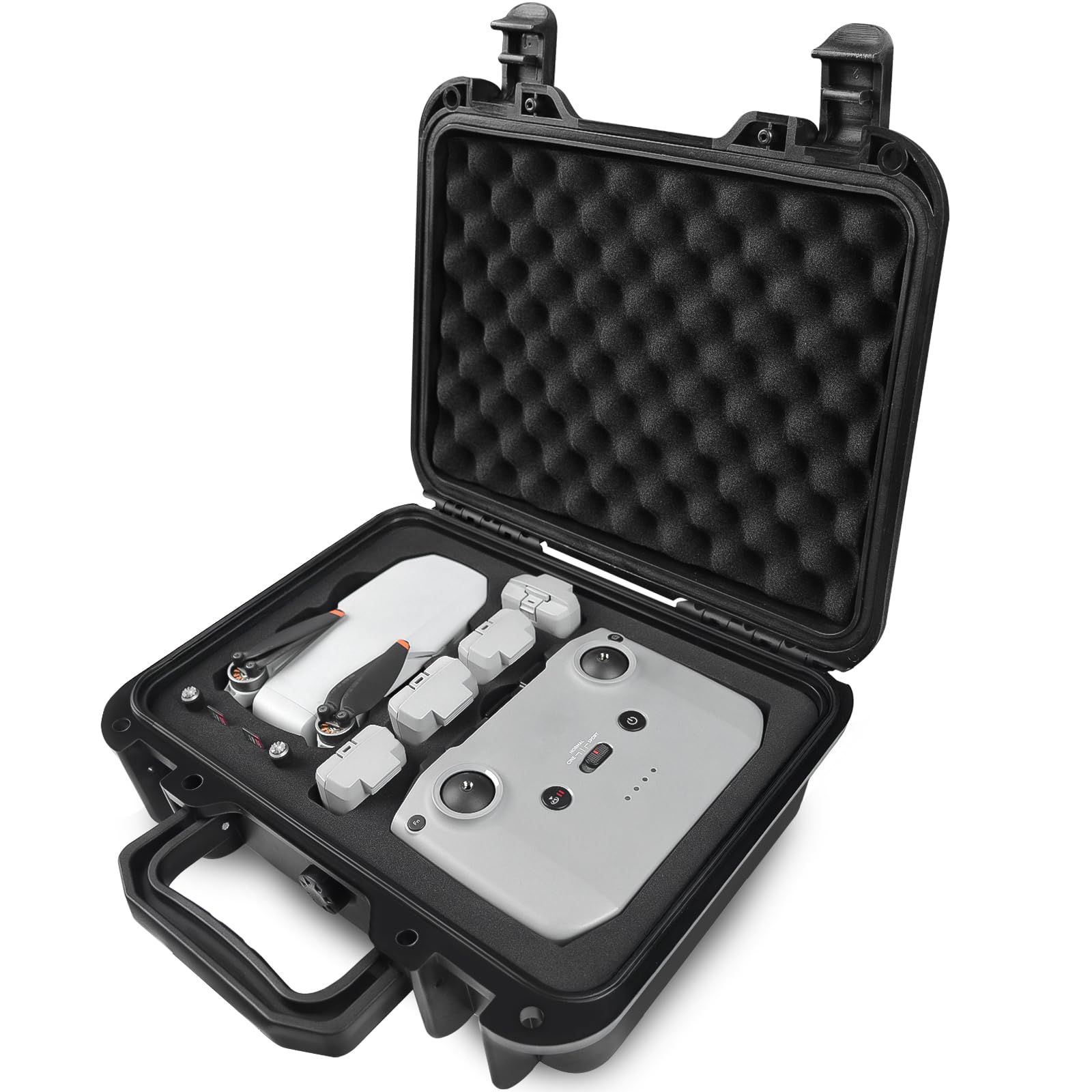 Lekufee Portable Travel Waterproof Hard Case for DJI Mini 4K/2 SE/2 and Other Accessories(CASE ONLY)