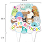 Squishmellow Cake Topper Girls or Kids Childrens Squish Birthday Party Decor