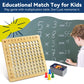 BAKAM Wooden Multiplication Board Math Game for Kids 8-12, Math Manipulatives Set with 100PCS Flash Cards for Kids 6-8 Years Old, Montessori Counting