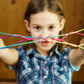 meekoo 6 Pieces Cats Cradle String Hand Game Finger String Toy Supplies, 165 cm Length, Rainbow Color