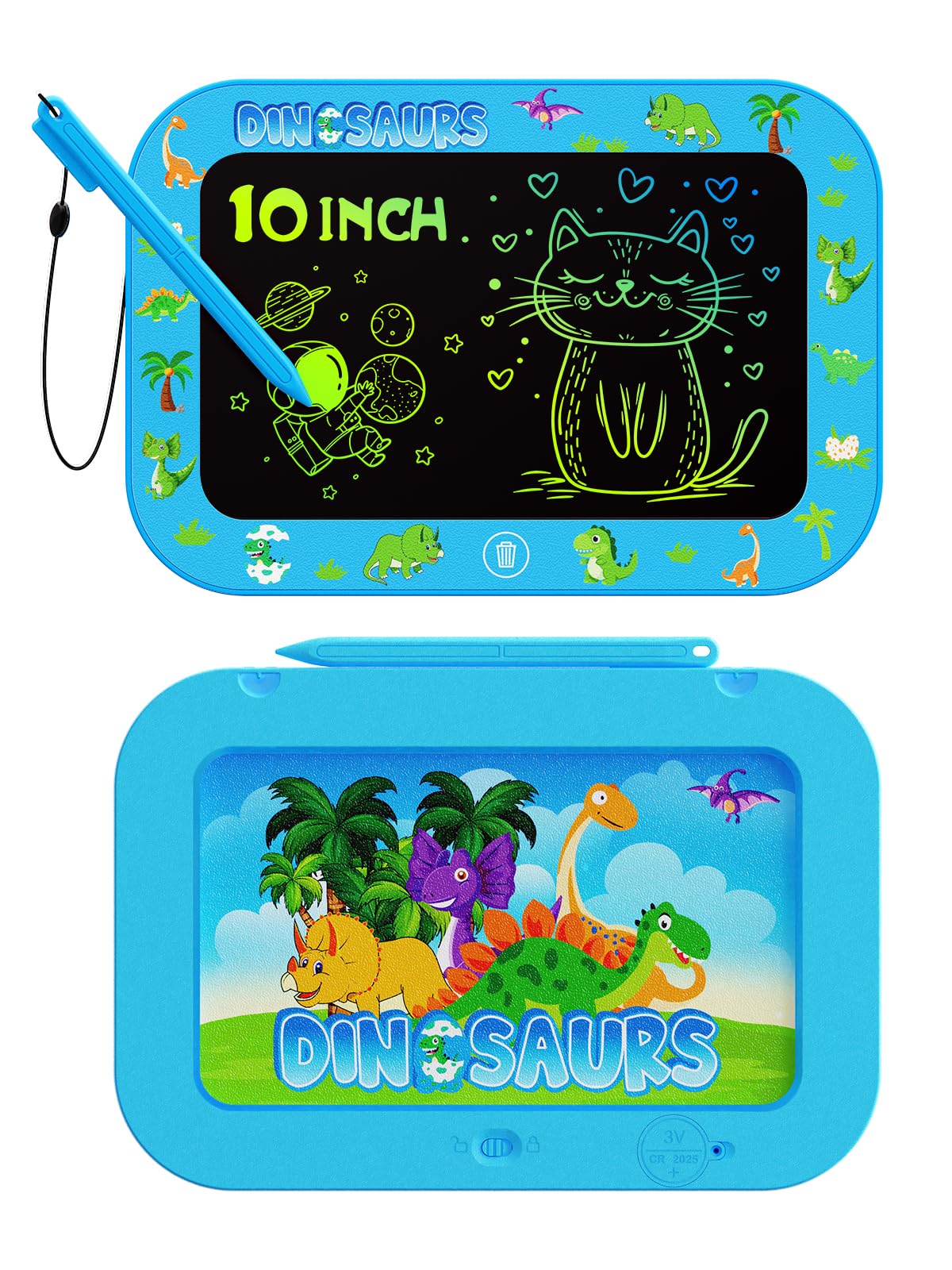 UZAHSK 8 Inch LCD Writing Tablet for 3-8 Year Olds - Electronic Drawing Pad and Doodle Board as Educational Birthday Gifts for Girls and Boys