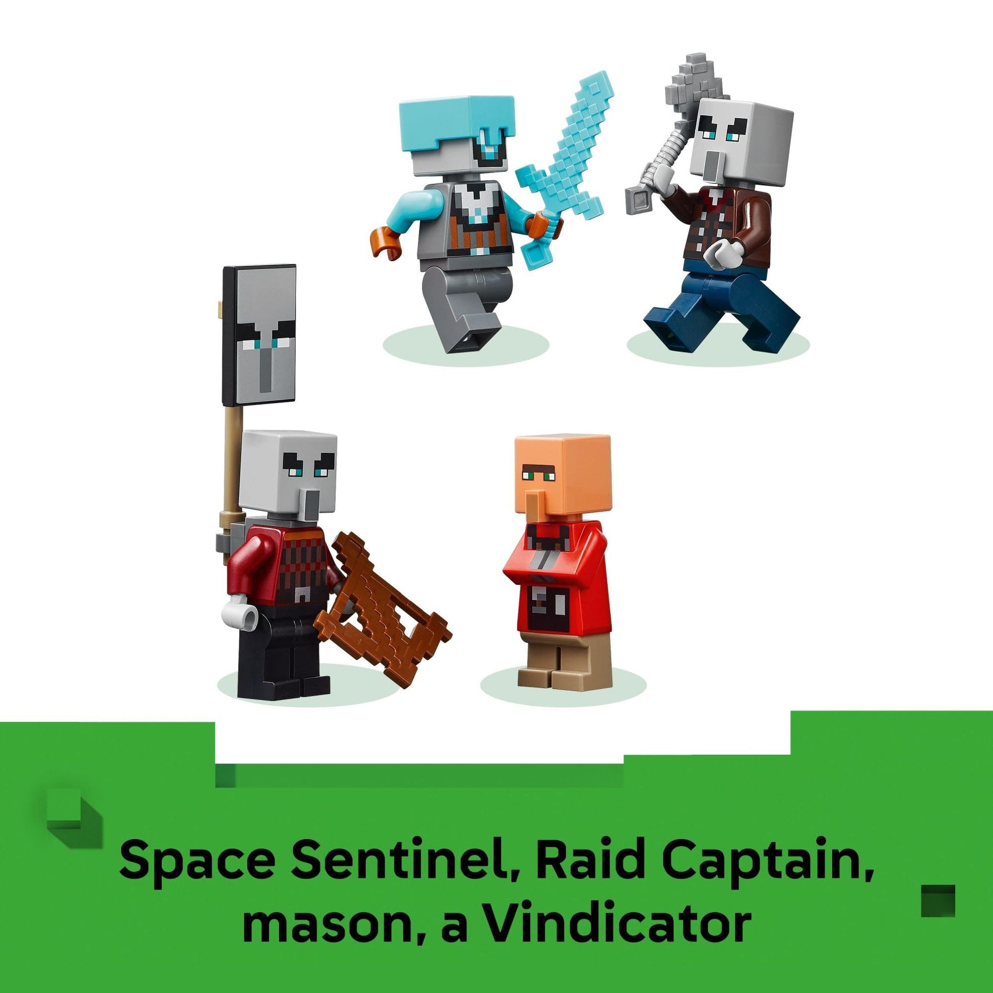 LEGO Minecraft The Pillager Outpost and Ravager Building Toy - Video Game Building Blocks for Kids, Boys & Girls, Ages 9+ - Includes Space Sentinel