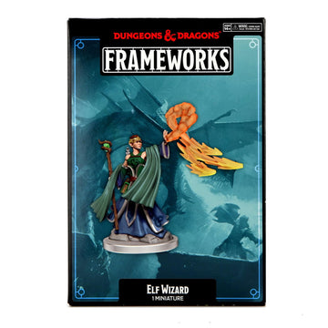 WizKids D&D Frameworks: Elf Wizard Female - Unpainted and Unassembled