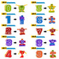 Lydaz 10 Pcs Number Robots Toys for Kids, STEM Educational Learning Action Figure Toys, Number Blocks Bots, Action Figures Toy, Preschool Math Toy