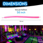 Glow King Neon Tying Balloons - Fluorescent Neon Glow Party Balloons for Tying Balloon Animals - Blacklight Reactive Party Supplies - Neon Party