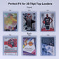 Rieton Top Loader Sleeves - Resealable Team Bags for 35-75PT Top Loader Cards (500pcs)