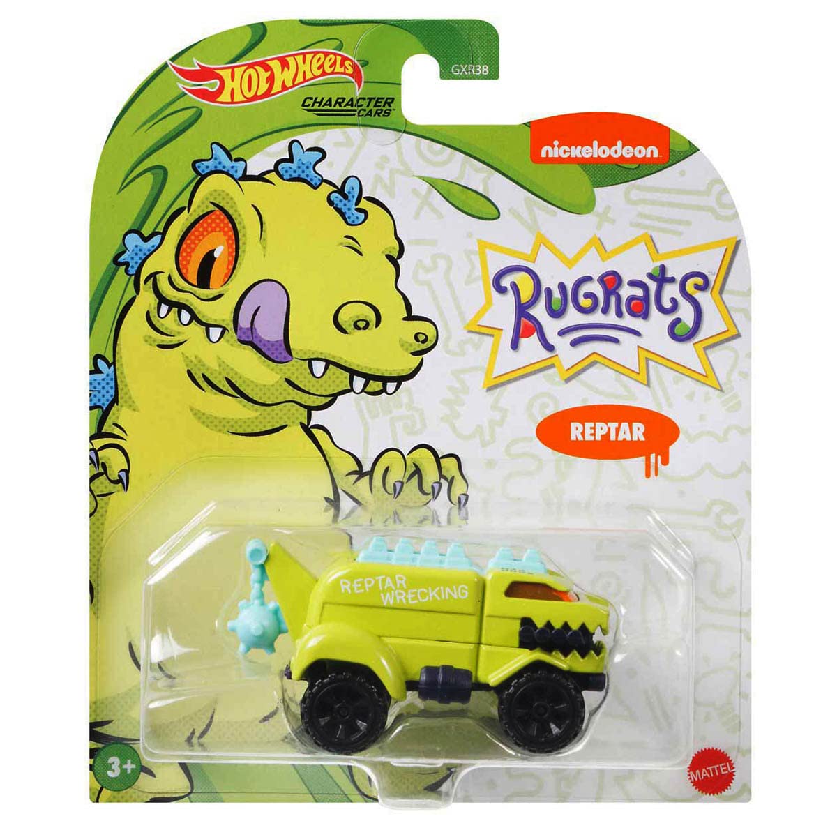 Hot Wheels Rugrats Reptar Character Cars Die-Cast Car Nickelodeon