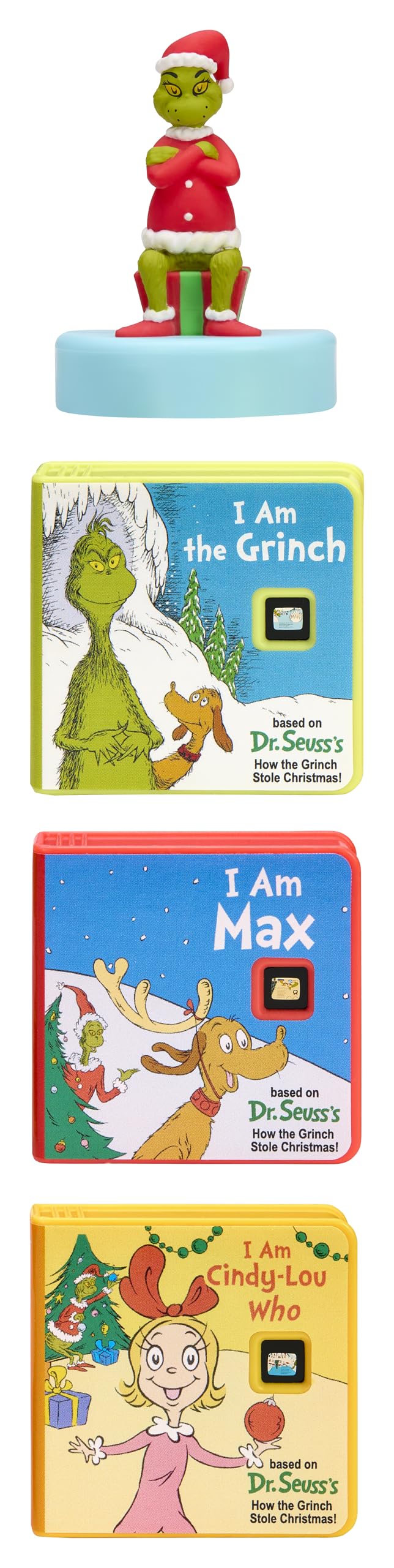 Little Tikes Story Dream Machine Dr. Seuss Grinch Collection, Storytime, Books, Audio Play Character, Gift and Toy for Toddlers and Kids Girls Boys