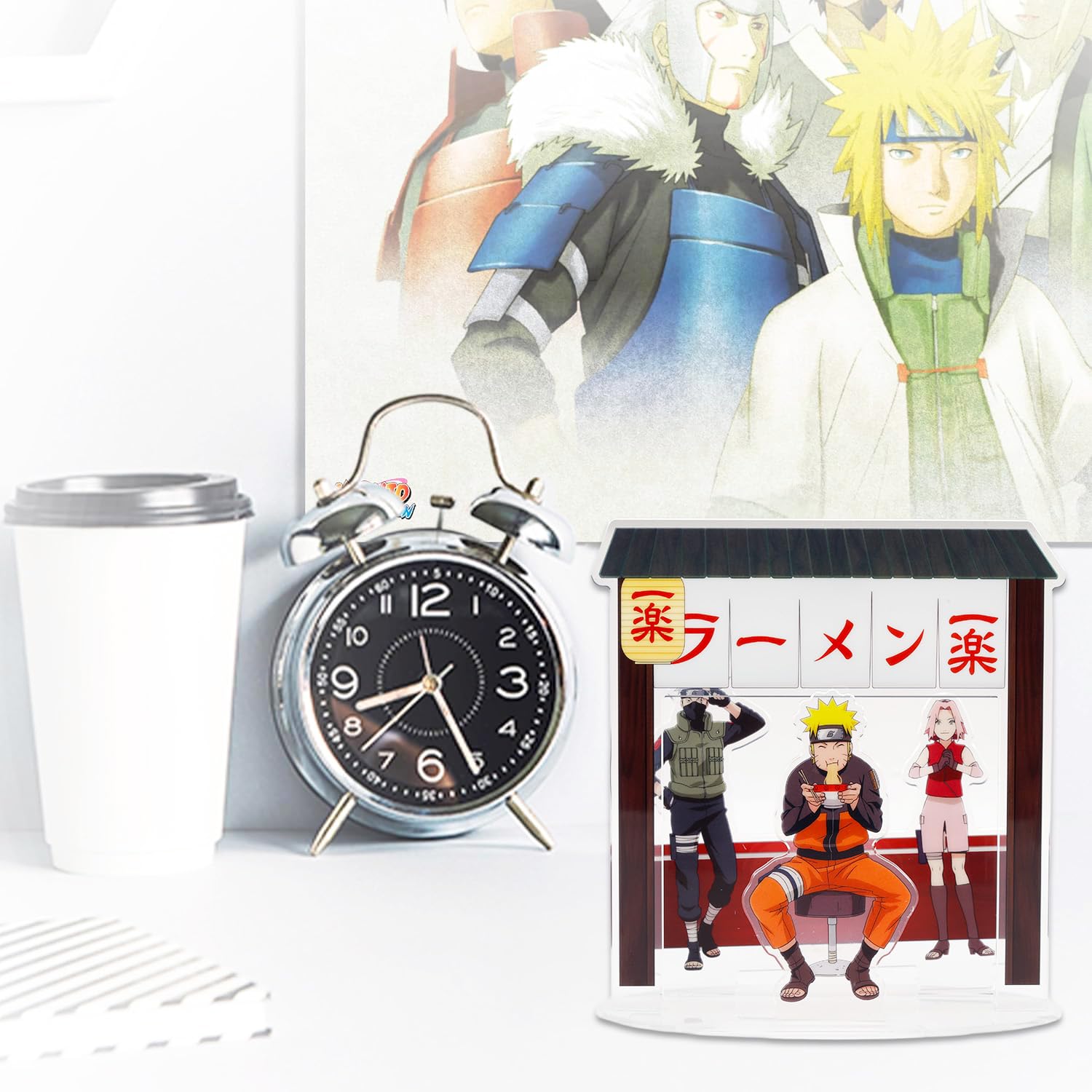 Naruto Plush Travel Pillow for Kids - Bundle with Plush Pillow Sham for Kids Bedroom Accessories Plus Figurative Stand, Stickers | Naruto Travel