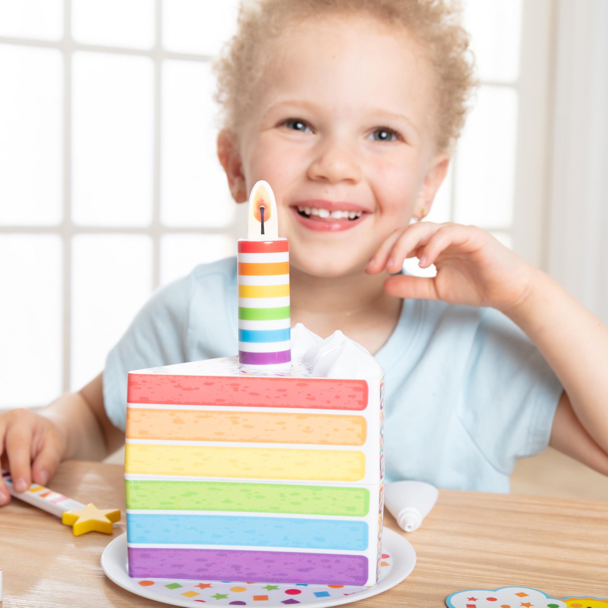 Melissa & Doug Birthday Surprise Wooden Keepsake Box & Pretend Play Cake