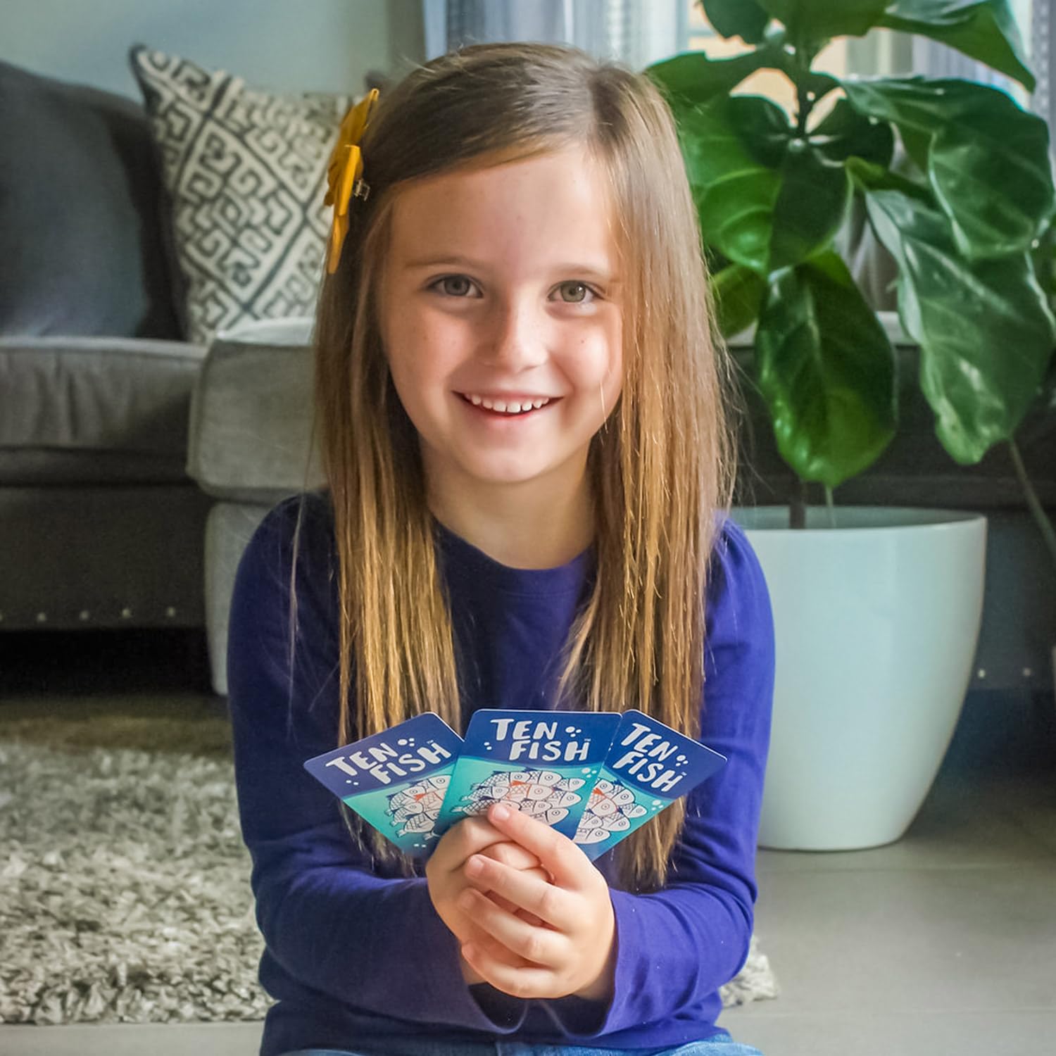 Ten Fish Math Card Game - Family Friendly Educational Cool Math Games for Kids - Elementary and Kindergarten Learning Activities Help Boys and Girls