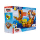 Sonic The Hedgehog Go Go Racers Deluxe Playset with Diecast Super Sonic Figure, Combine with The Sonic Adventure Playset