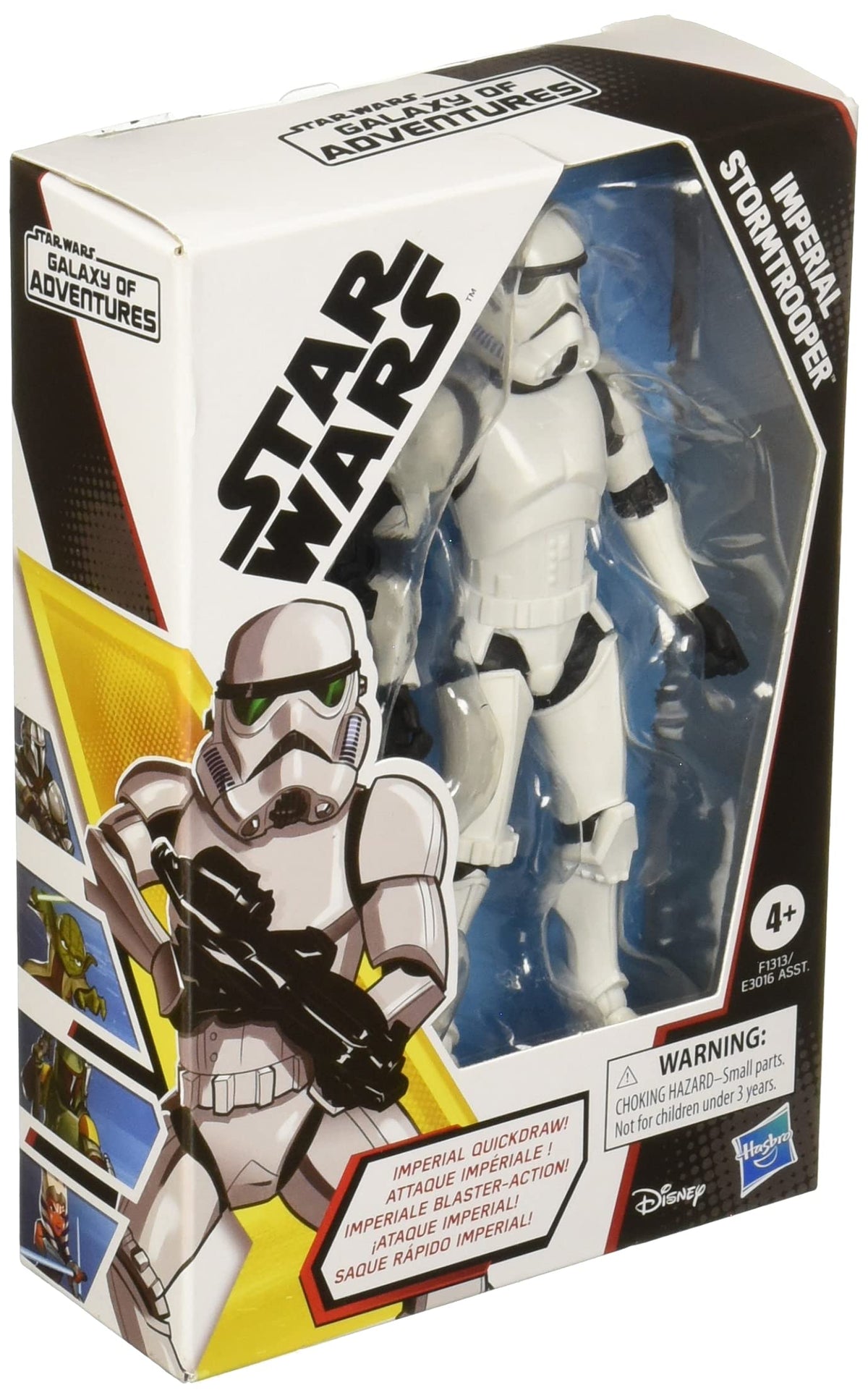 STAR WARS Galaxy of Adventures Imperial Stormtrooper 5-Inch-Scale Figure with Fun Blaster Feature, Toys for Kids Ages 4 and Up