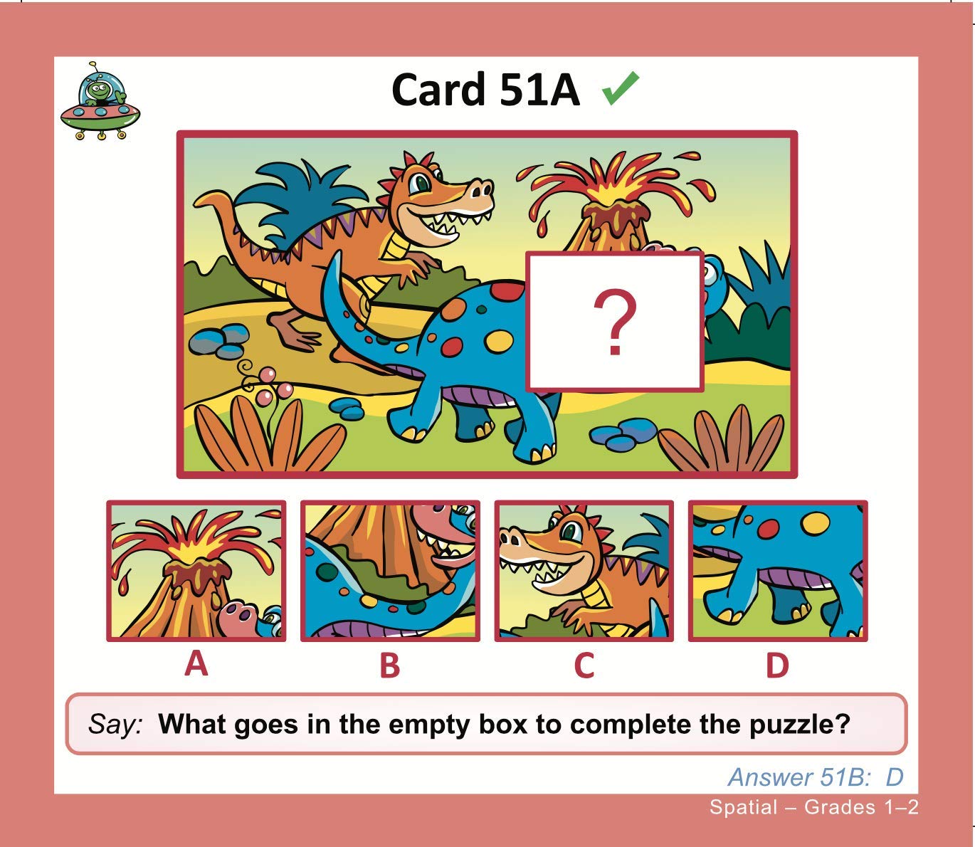 TestingMom.com Gifted Learning Flash Cards - Visual Spatial Concepts for 1st - 2nd Grade - Non-Verbal Puzzles for NNAT Test, NNAT2, NNAT3, CogAT Test