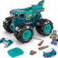 MEGA Construx Hot Wheels Monster Trucks Toy Car Building Set, MEGA-Wrex with 187 Pieces, 1 Micro Action Figure Driver, Red, Kids Age 5+ Years