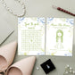 SMOQYKBW Floral Wedding Bingo Game Cards, Bridal Shower Guest Activity with Dress Drawing, 30 Pack, 7 Inch, Blue Hydrangea Design