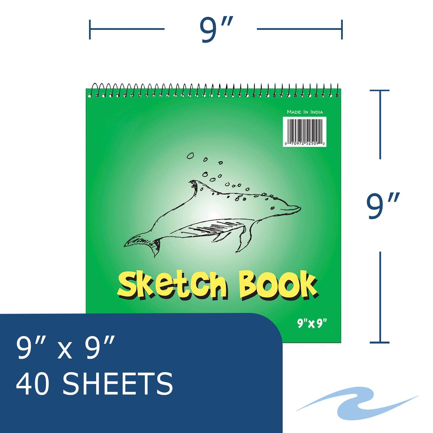 Roaring Spring Kid's Art Variety Pack, One Each - Doodle Pad, Drawing Pad, Sketch Book & Watercolor Pad, 4 Art Pads