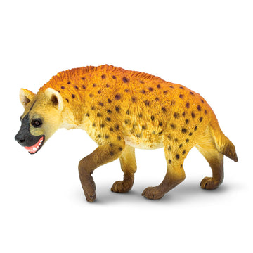 Safari Ltd. Hyena Figurine - Lifelike, Hand-Painted 4.25" Model Figure - Educational Toy for Boys, Girls & Kids Ages 3+
