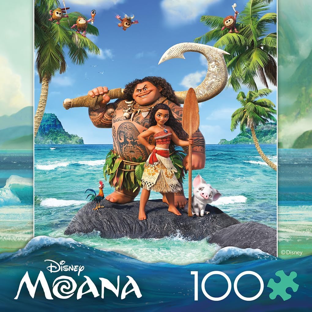 Ceaco - Disney Moana - 100 Piece Jigsaw Puzzle for Kids Ages 6-8