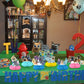 Puppy Dog Pals Party Decorations Honeycomb Centerpiece, 8 Pieces Puppy Dog 3D Double Side Cake Toppers Table Centerpieces, Puppy Pals Photo Backdrop