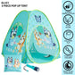 Bluey 3-Piece Adventure Slumber Set - Pop-Up Play Tent, Pillow & Flashlight, Fun Indoor Playhouse for Kids Ages 3+, Perfect for Sleepovers, Camping