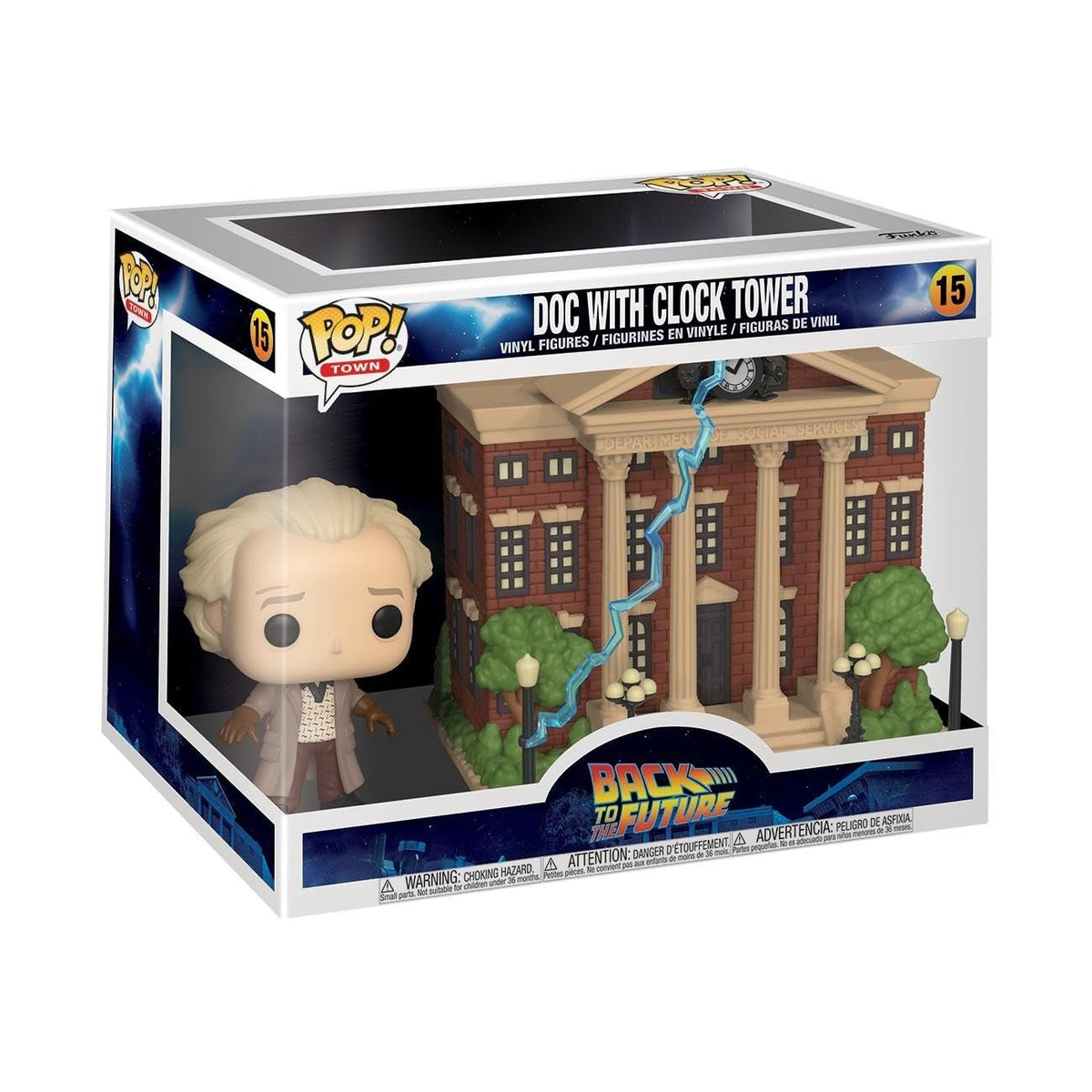 Funko POP! Town: Back to the Future - Dr. Emmett Brown - Clock Tower