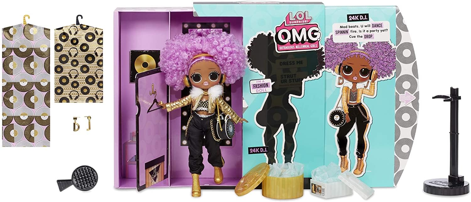 L.O.L. Surprise! LOL Surprise OMG 24K D.J. Fashion Doll with 20 Surprises