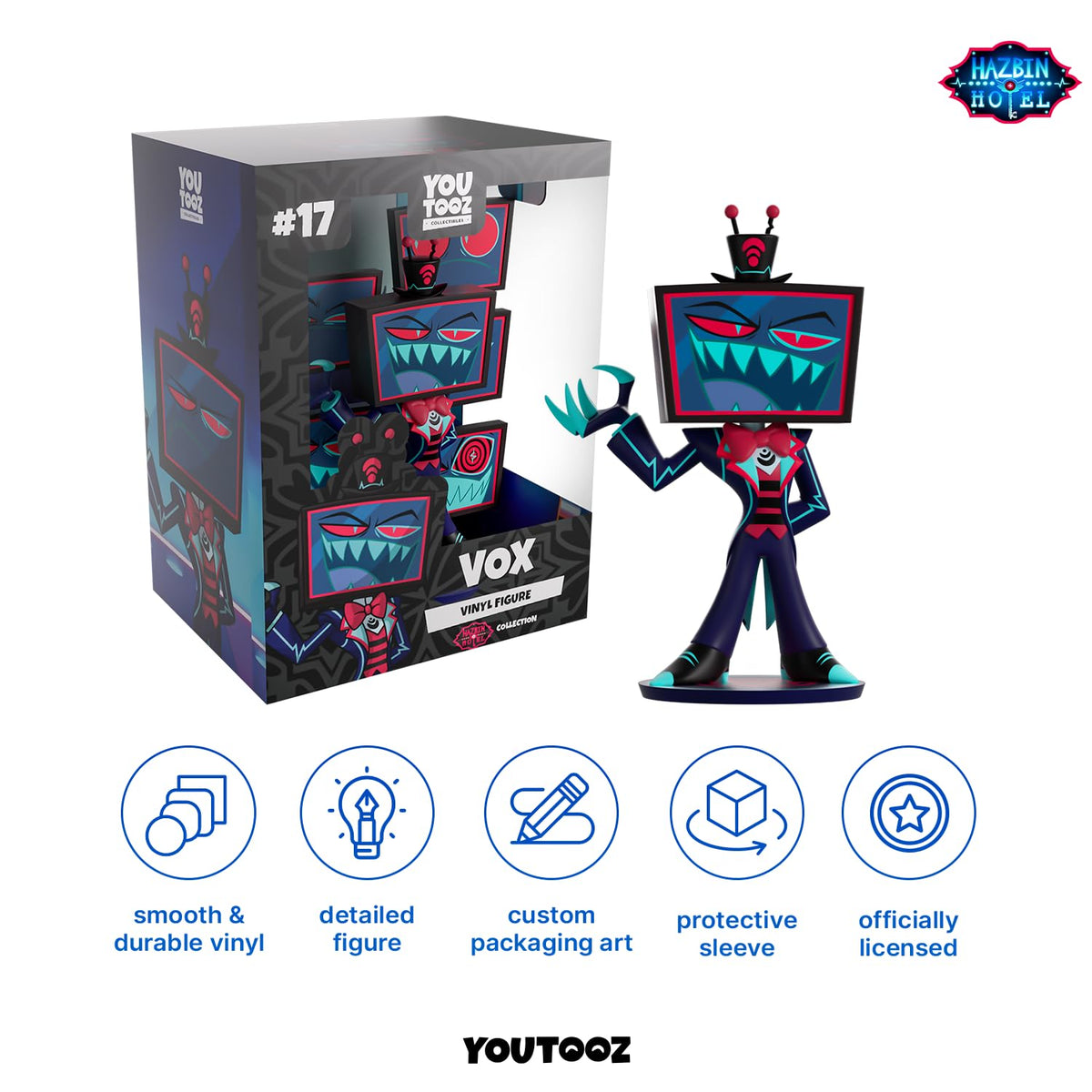 Youtooz Vox Vinyl Figure, 5-Inch Collectible Figure from Hazbin Hotel