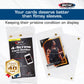 BCW 4-Screw Recessed Card Holder for Standard 35 pt. Cards | Screwdown Trading Card Case | Clear Hard Plastic Card Holder for Single Cards - 15ct