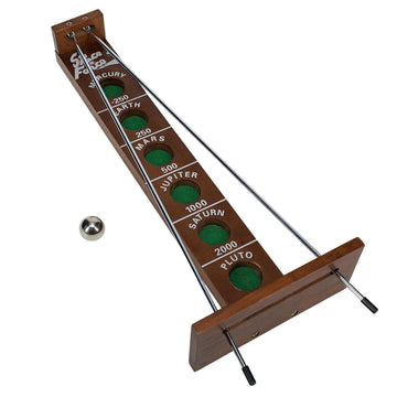 WE Games Shoot the Moon - a Classic 1940's Nostalgia Game - Solid Walnut Wood Stain - 18 inches