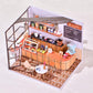 Simhoa DIY Miniature Dollhouse Wooden Furniture Kit, Handmade Mini House,1:24 Scale Creative Coffee Shop Toys for Children Gift