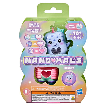 Nano-MALS Blubby The Narwhal, Electronic Pet Narwhal Toy, 70+ Responses, Interactive Fidget Toys for Girls & Boys Ages 5+