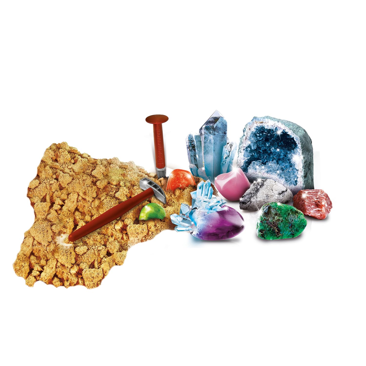 Clementoni - Science & Play - Crystals and Gemstones - Scientific Game - Laboratory - Laboratory - Experiments - Chemical Substances - for Children