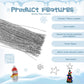 RIMOBUL Pipe Cleaners Craft Chenille Stems 100 Pcs Chenille Cleaners Fuzzy Sticks for DIY Art Creative Crafts Decorations, 6 mm x 12 Inch, Assorted