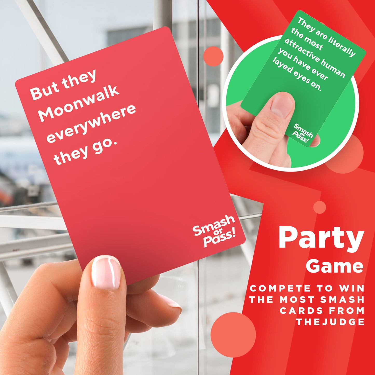 Bold. Smash or Pass: The Hilarious Game Night Adult Card Game - 3-20 Players - Fun Card Games and Party Card Game for Adults - Perfect for Girls