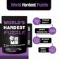 World's Hardest Puzzle ® - Clear Impossible Puzzle for Adults - Funny, Difficult, & Challenging - Hard Acrylic w/False Edges & Corners - Free Mat +