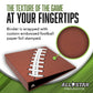 Football Card Binder with Pigskinz Texture by All Star Products | Real Football Look & Feel | Patented 3-Ring Album for Trading Card Protection |