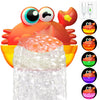 Bath Toys for Kids Ages 1-3,Light Up Baby Bath Toys Crab Bubble Maker with Colourful Light Toddler Bathtub Birthday Gifts Easter Stocking Stuffers