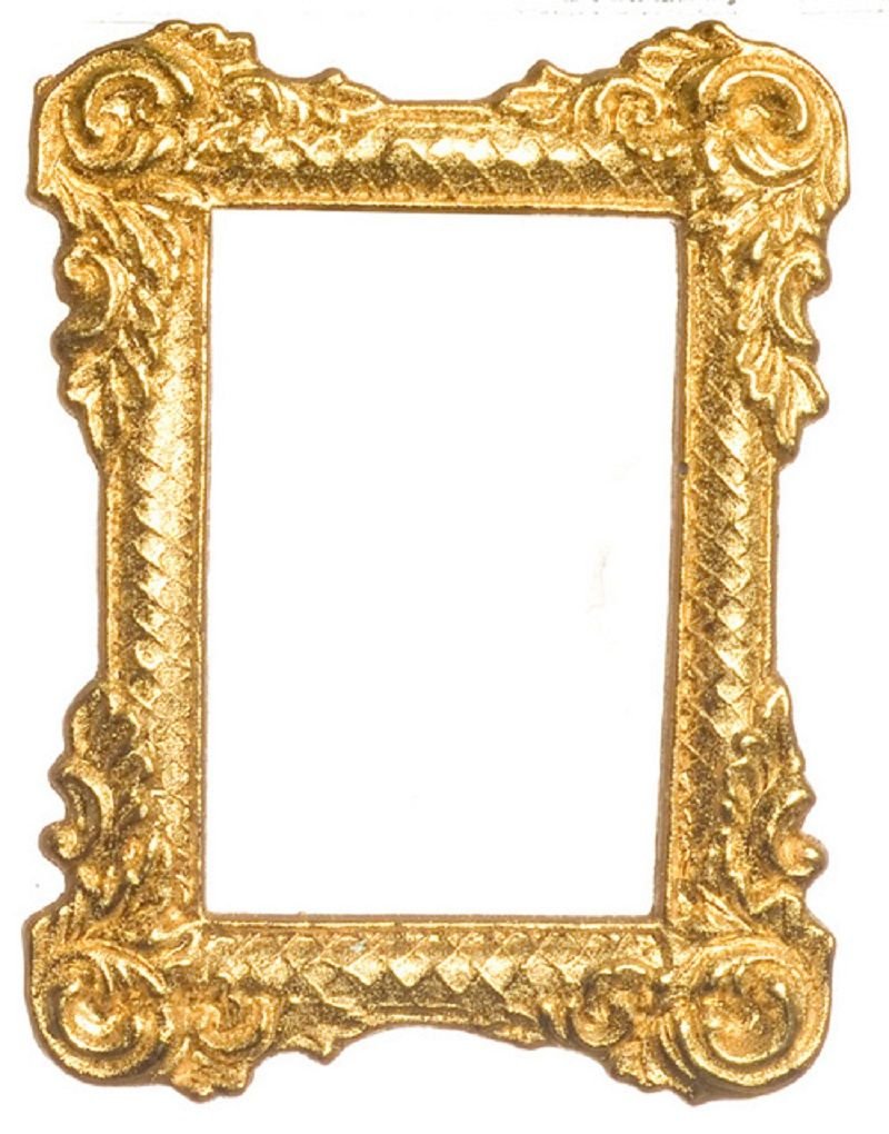 International Miniatures by Classics Dollhouse Miniature Gold Tone Picture Frame