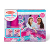 Melissa & Doug Created by Me! Flower Fleece Quilt No-Sew Craft Kit (48 squares, 4 feet x 5 feet)