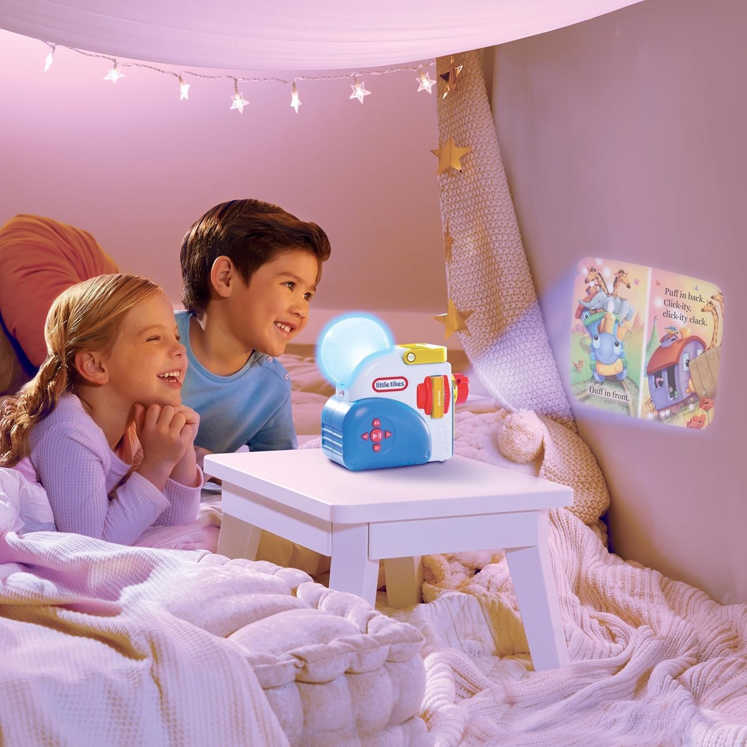 Little Tikes Huff and Puff Collection for Story Dream Machine - 3 Stories & 1 Character, Storytime Books with Audio Play Character, for Boys and Girls