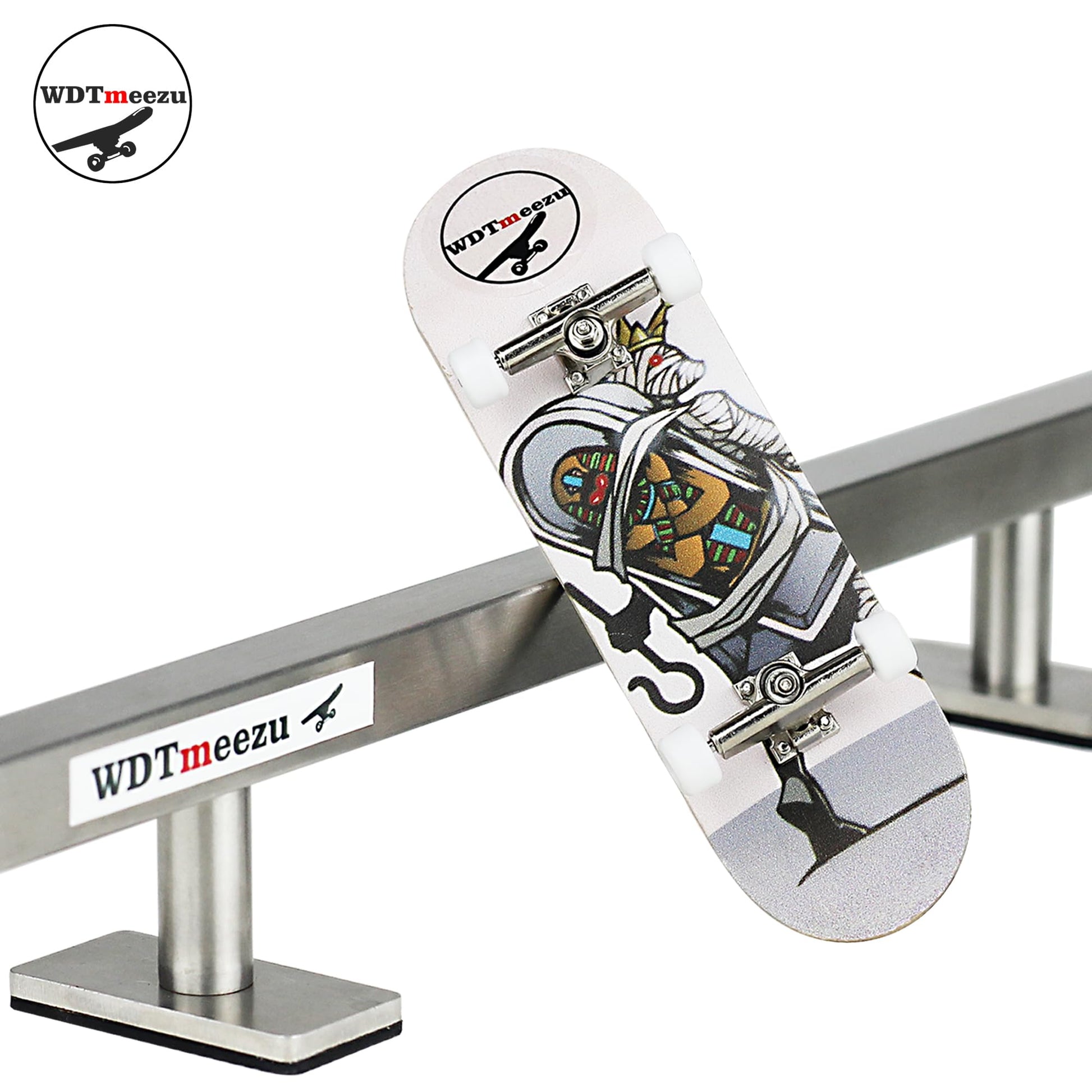 WDTMEEZU Wood Finger Skateboard Professional Fingerboards Wheels with Bearings Mini Fingerboard-30mm Pharaoh