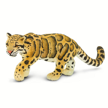 Safari Ltd. Clouded Leopard Figurine - Realistic 5" Big Cat Figure - Educational Toy for Boys, Girls, and Kids Ages 3+