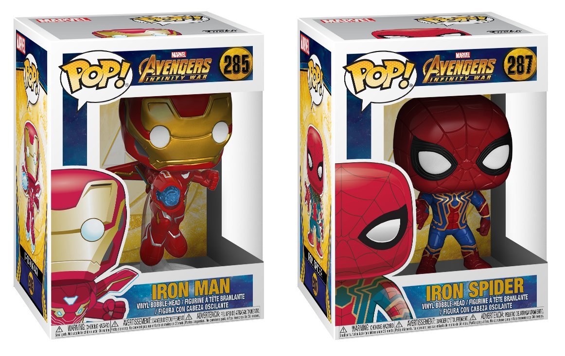 Funko POP! Marvel: Avengers Infinity War Bundle - Iron Man and Iron Spider Collectible Figures