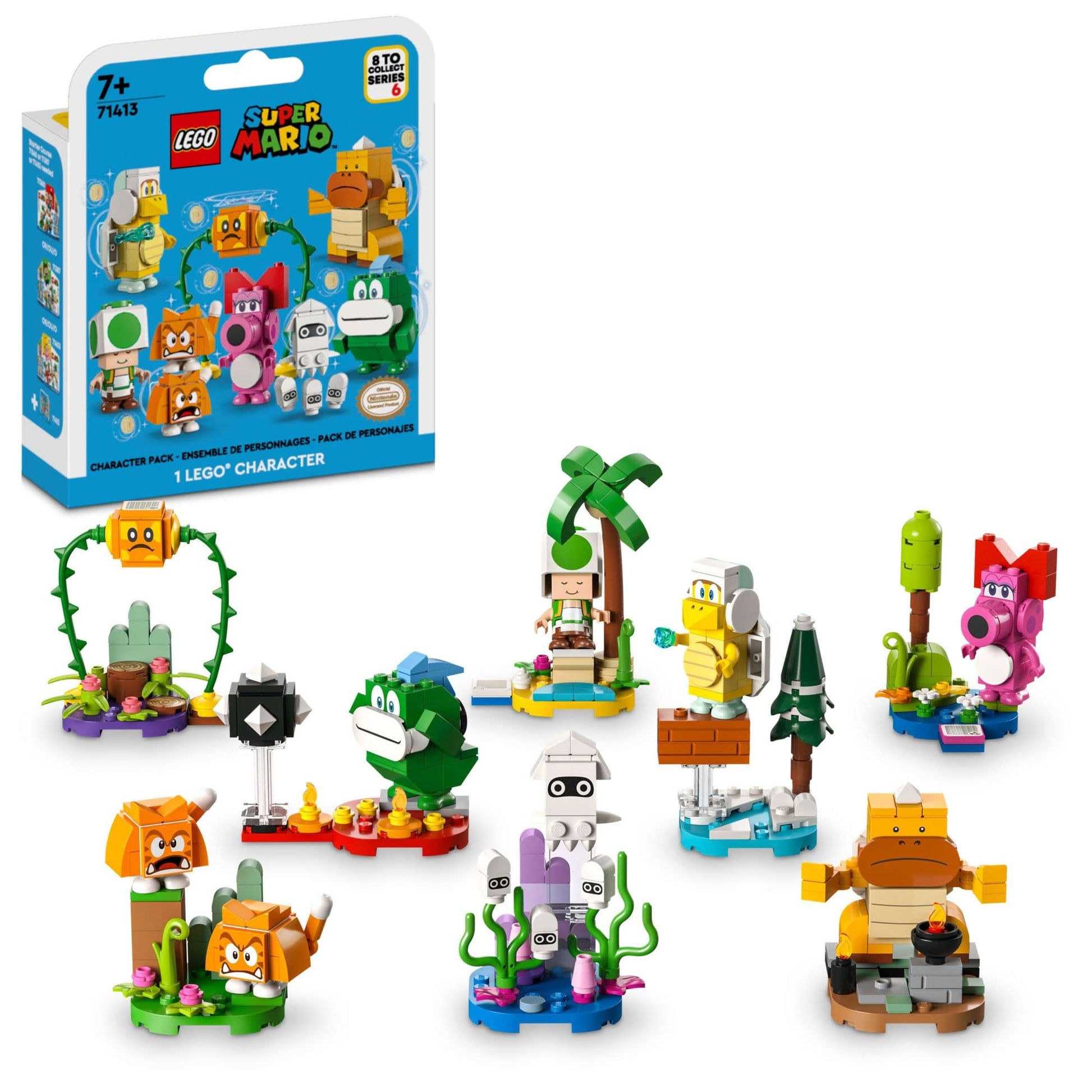 LEGO Super Mario Character Packs - Series 6 71413, Collectible Mystery Toy Figures for Kids, Combine with Starter Course Playset for Extra Play