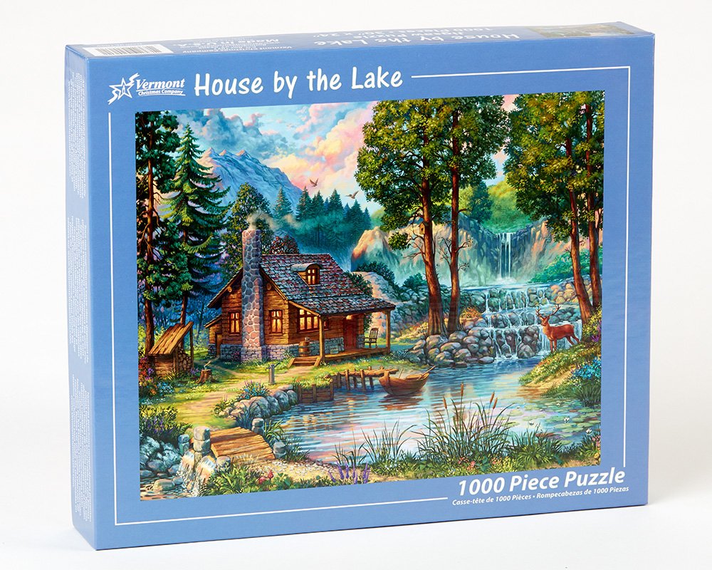 Vermont Christmas Company House by The Lake Jigsaw Puzzle 1000 Piece