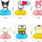 6Pcs Kitty Theme Party Table Centerpieces, Kawaii Honeycomb Decorations, Double-Sided Cat Table Toppers for Girls Birthday Party, Photo Booth Props