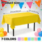TUZIANAN 14 Pack Pastel Tablecloth,Plastic Table Cloths 54x108 Inch Rainbow Tablecloth Disposable Rectangle Table Cover for Birthday Baby Shower