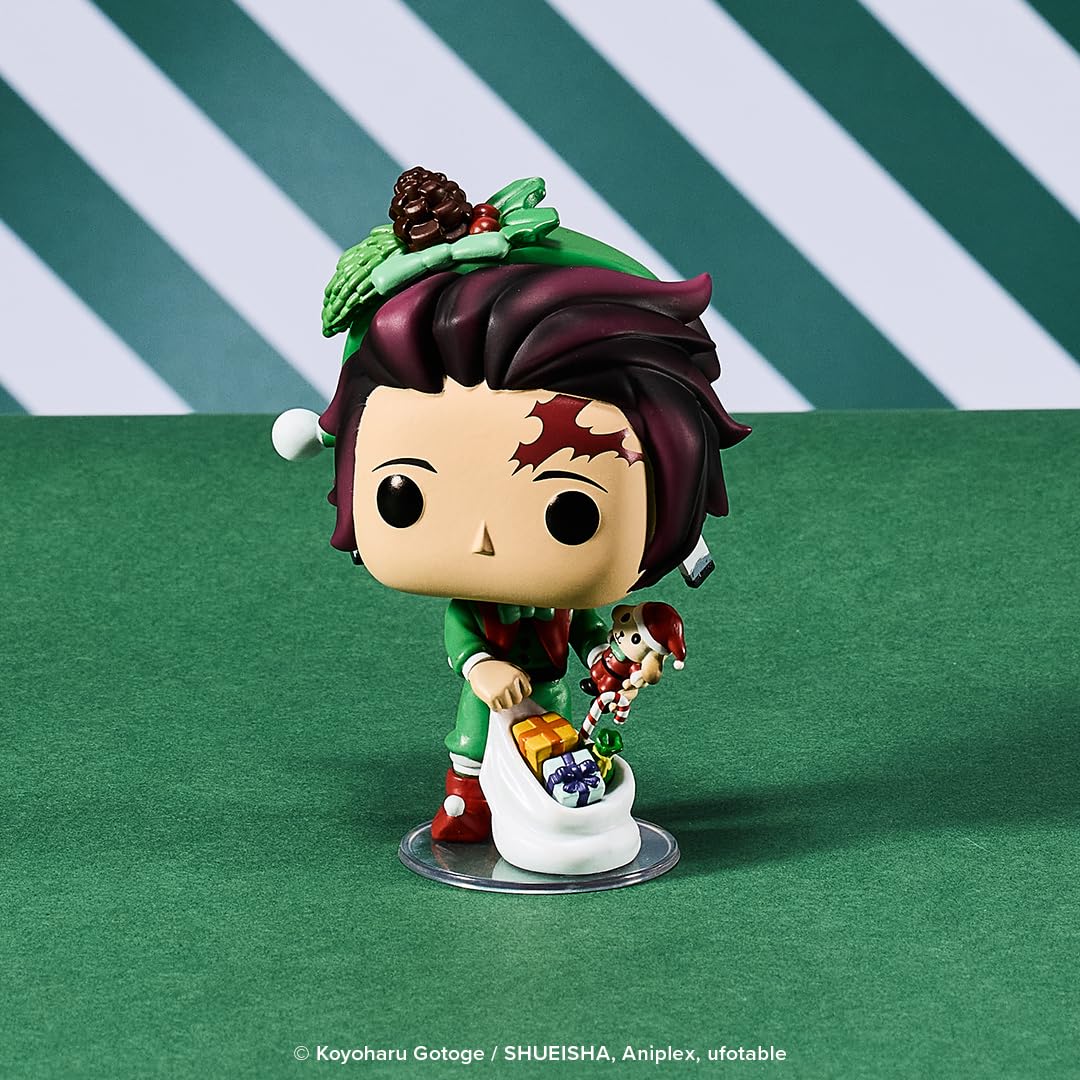 Funko Pop! Plus: Demon Slayer - Tanjiro Kamado - Holiday - Collectable Vinyl Figure - Gift Idea - Official Merchandise - Toys for Kids & Adults